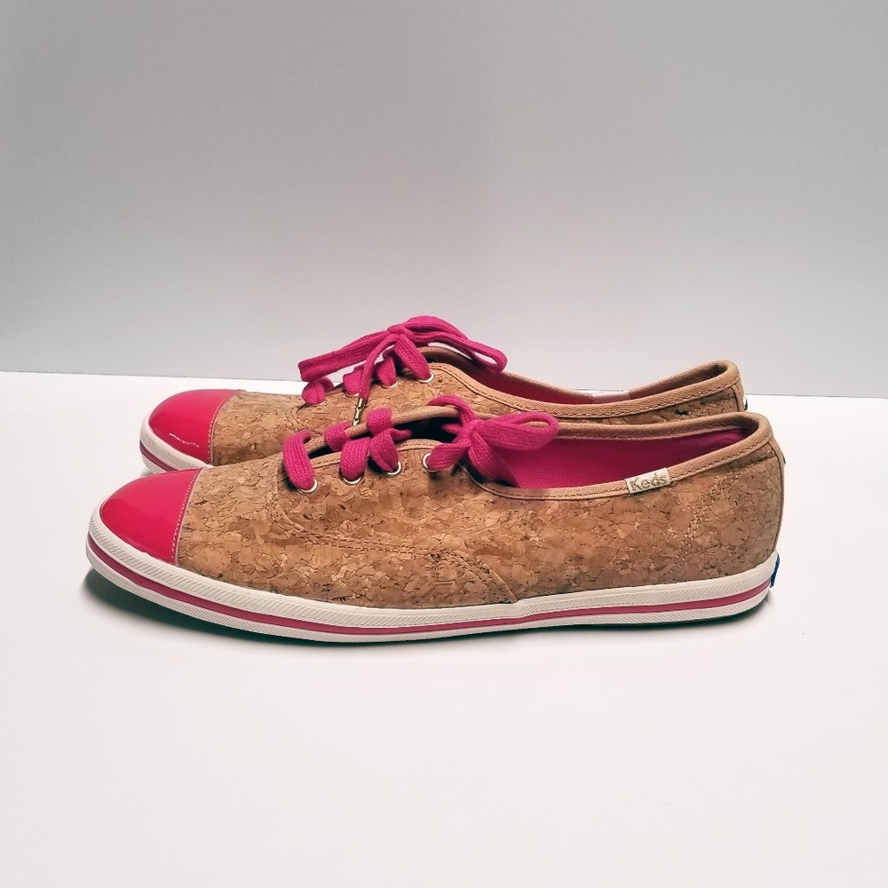 Kate Spade x Keds Pink Corkie Sneakers Size 7.5